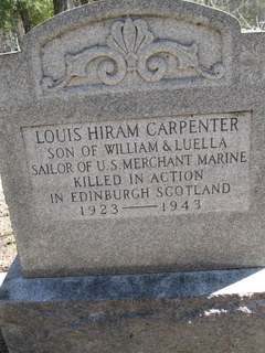 Louis Hiram Carpenters Grave. Sourced Online. Findagrave.